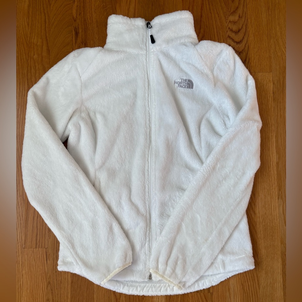 The North Face White Fleece Jacket, small